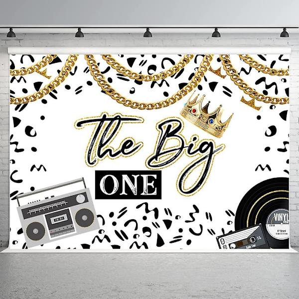 Hip Hop 1-vuotis syntymäpäivätausta 7x5ft Leopardi Our Notorious Is The Big One Juhlat Koristelu Old School Rap The Big One Ensimmäinen Syntymäpäivä Valokuvaus Tausta