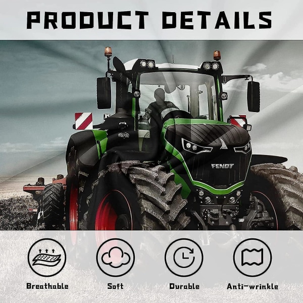 Traktor Täcke Set 2/3 Delar Pojkar Traktor Sängkläder Set Med Kuddfodral 50x75 Cm För Barn Barn Tonåringar 140x210cm