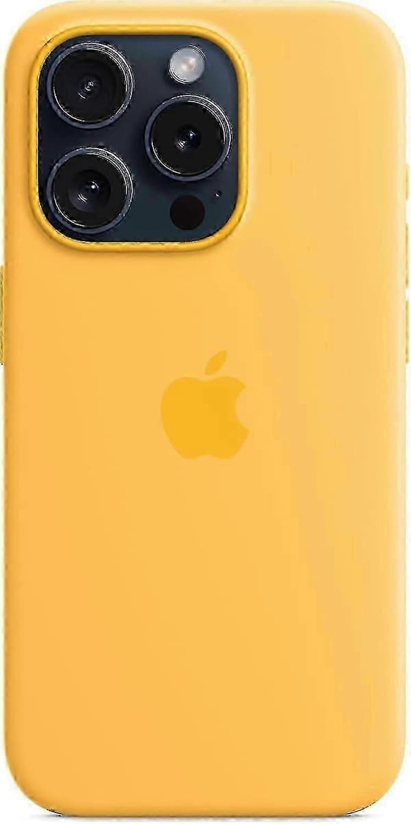 Applen iPhone 15 Pro -silikonikuori MagSafella Sunshine