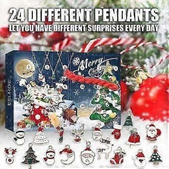Julekalender med 24 anheng i blind box