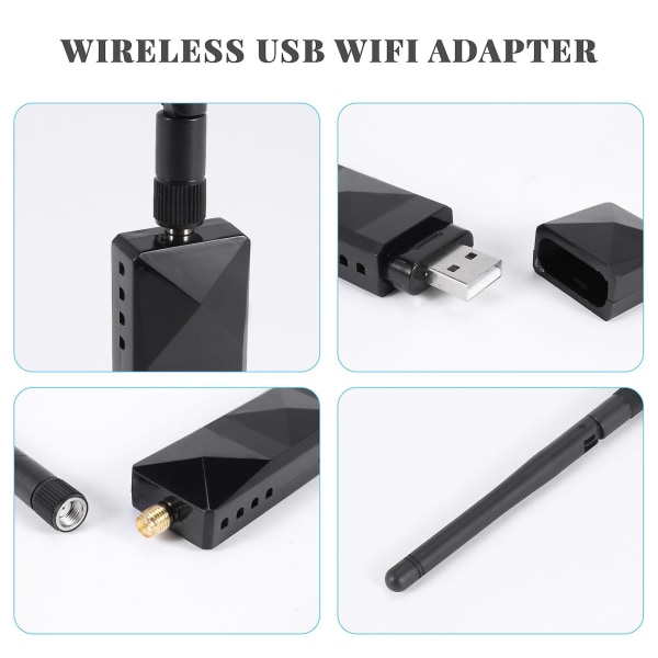 Ar9271 802.11n 150 Mbps Trådløs USB Wifi Adapter + 6dBi Wifi Antenne Nettverksadapter For Windows 7/