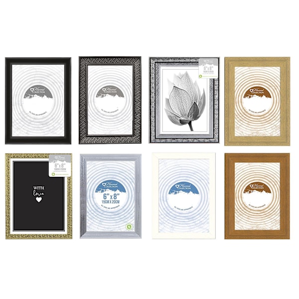 Home Collection Frittstående veggmontert trebilde ramme 6x8 15x20cm Black Ornate