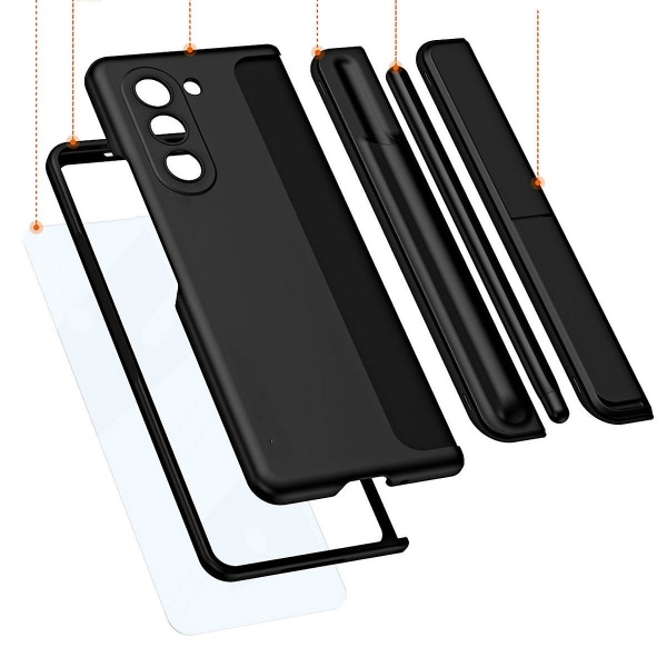 Z Fold 5 Case, Slim Pc Inbyggt case För Samsung Galaxy Z Fold 5 Med S Pen, avtagbar S Pen-hållare & Stativ Green