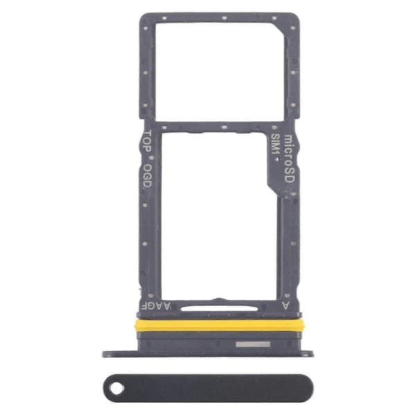 Til Samsung Galaxy A17 5G SM-A176B KOMPATIBEL SIM + Micro SD-kortbakke Black