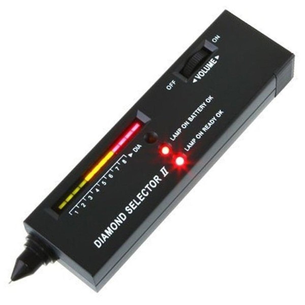 Diamond Selector Ii Gold Testing Kits Gem Pen jalokivikorujen testaustyökalu (musta)