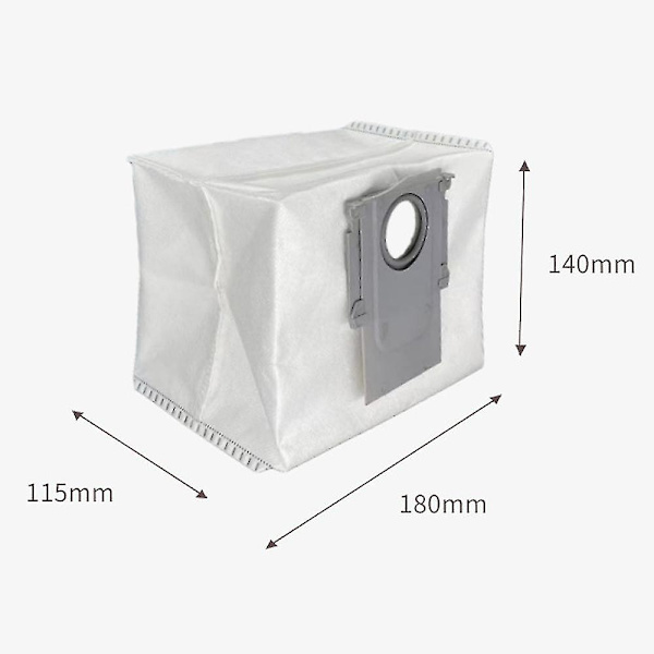 Roborock S7 Maxv Ultra / S7 Pro Ultra / Q7+ / Q7 Max+ / Q5+ Dammsugare Självtommande Bas 3l Stor Kapacitet Engångspåse Tillbehörssats 4-pack Dammpåse Ersättning