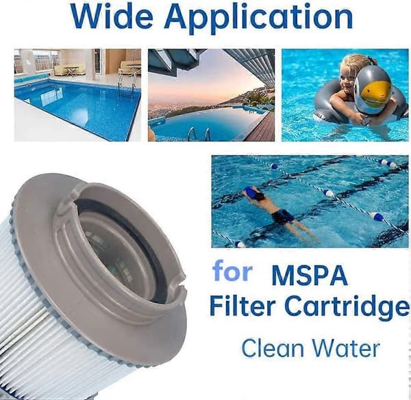 6-pak erstatningsfiltre til MSpa FD2089, filterpatron til pools og spa