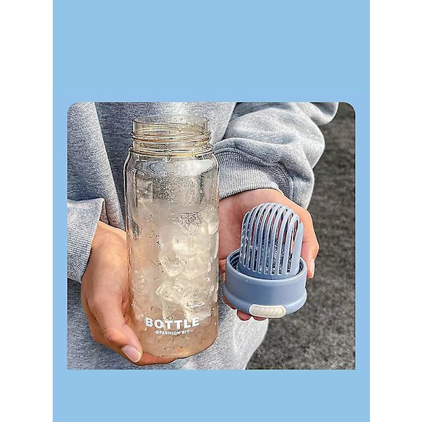 Drikkeglas med Sugerør og Låg Genanvendelige Grey