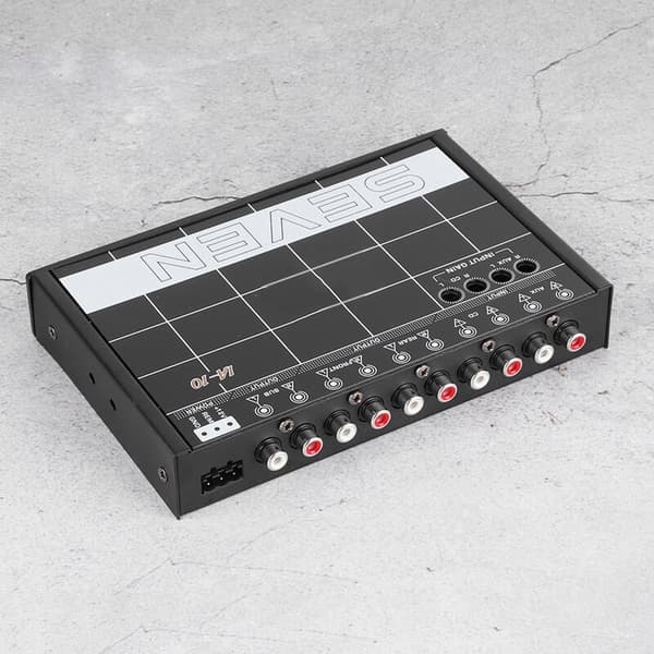 Bilequalizer, 7-bånds grafisk 3,5 mm AUX-IN bilstereo-tuner