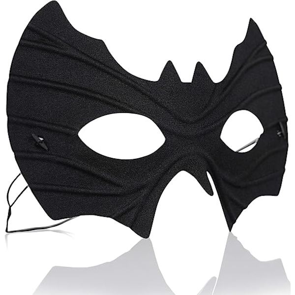 Fledermus Øjenmaske Kostume - Superhelt Sort Fledermaus Ansigtsmasker Klæd Dig Ud C