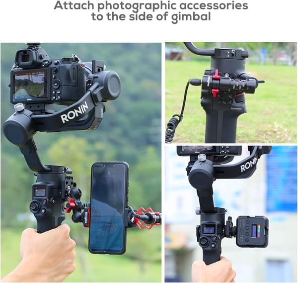 Side Extension Bracket for DJI Ronin S/SC/RS2/RSC2, Stabilizer Extension Bracket for Video Light, Microphone, Monitor