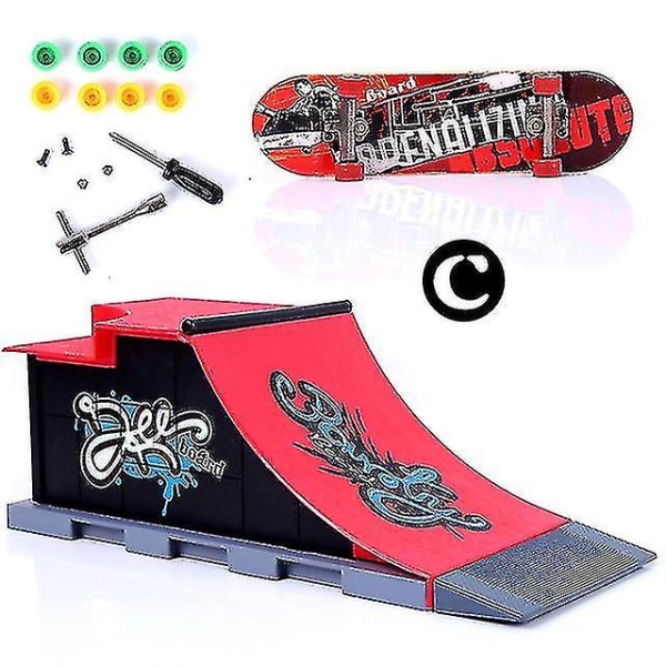 Finger Skateboards Skate Park Rampin osat Deck Urheilupeli lapsille C