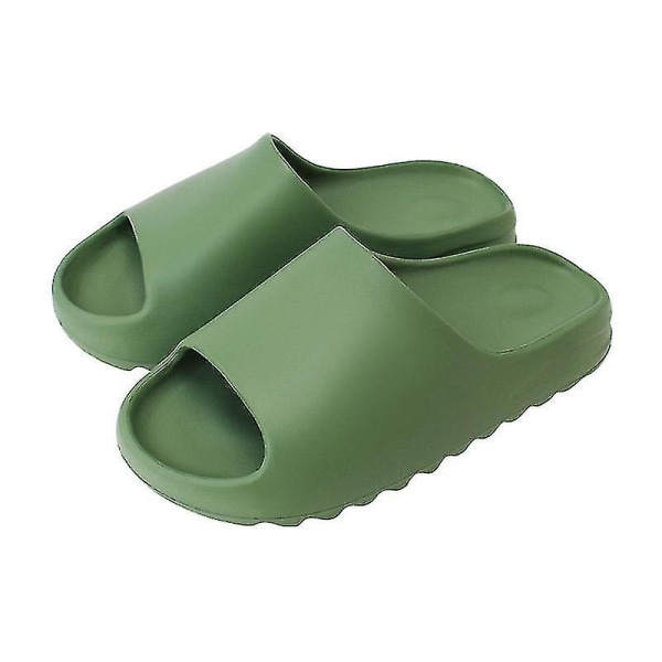 Slides Tofflor Plattform Strand Sandaler Unisex Tofflor Dark Green 37*38