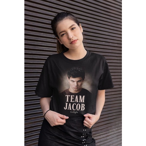 Twilight T-skjorte Team Jacob Black Unisex T-skjorter med korte ermer for voksne Vampyr Romance Movie Graphic T-skjorter XXL