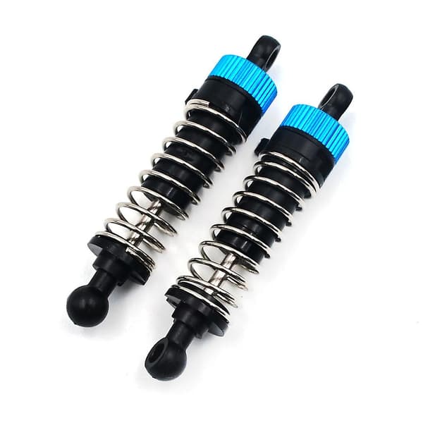 2-pak 1/18 skala frontstøddæmper til Wltoys A979 Buggy DIY-dele Blue