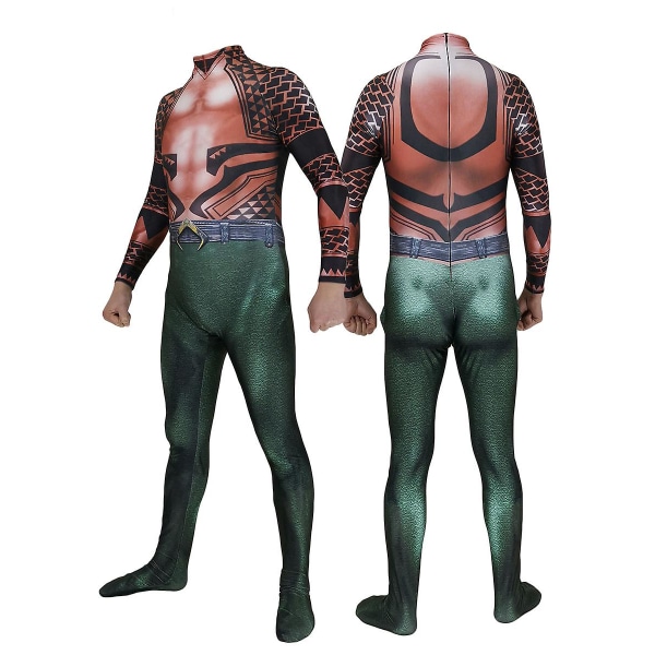 Aikuisten ja lasten Halloween-elokuva Aquaman Mera Cosplay-asu Super sankari Arthur Curry Orin Zentai Bodysuit Puku Haalarit Z F L