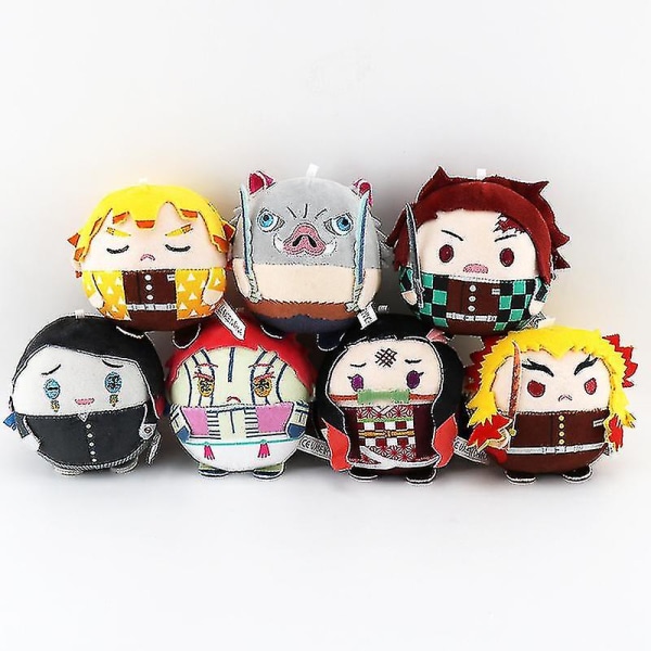 Jujutsu Kaisen Plussjdyr Dukke Søt Fet Type Yuji Gojo Kugisaki Megumi Nanami Sukuna Fyllt Leke Demon Slayer Hengesmykke Gaver 10cm Toge
