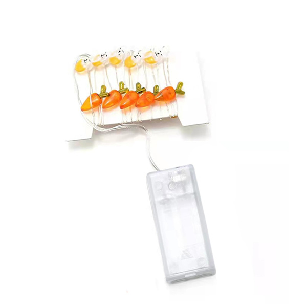 Meterlampa Sträng Påskdekoration Ägg Kanin Form Ljussträng Led Ljus Pvc Flerfärgad Vanlig Batterilåda Dekorera 2 meter 20 lights