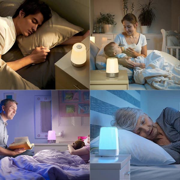 Sunrise Alarm Clock, Wake-up Light, 3 Modes Dimmable Modern Small Digital Bedside Lamp For Deep Sleep
