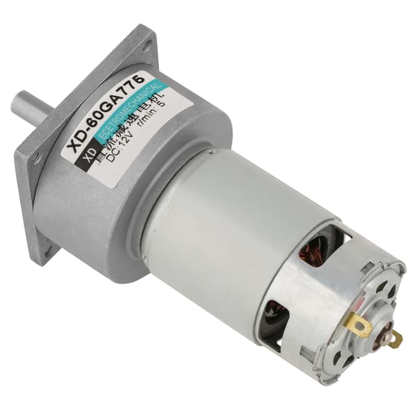35W Metal Micro Motor with Adjustable Speed CW/CCW (12V 5rpm)