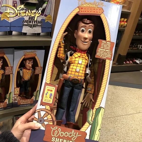 Disney Toy Story 4 Anime Figur Talking Woody Buzz Jessie Rex Actionfigurer Modell Dekorasjon Samling Julegave Woody