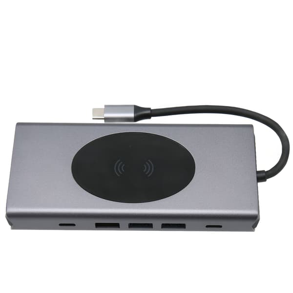 13-i-1 USB C Dockingstasjon Multifunksjonell Hub-adapter