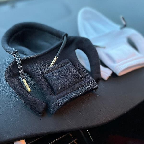Girkule Hettegenser Sweatshirt Bilinteriør Morsom Girkule Hettegenserdeksel White
