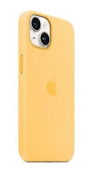 Silikon telefondeksel kompatibelt med iPhone 14 Sunglow