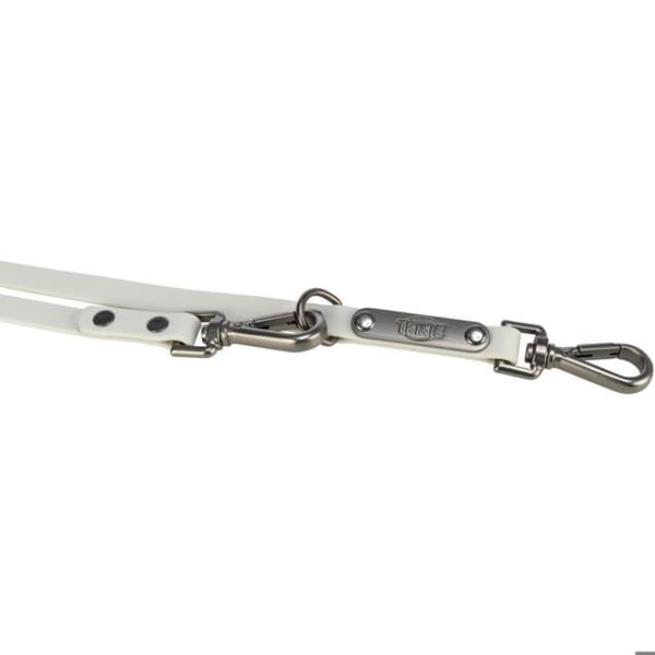 Dog Leash - TRIXIE - CityStyle - Adjustable - Water-resistant - Non-slip Light Grey Grå