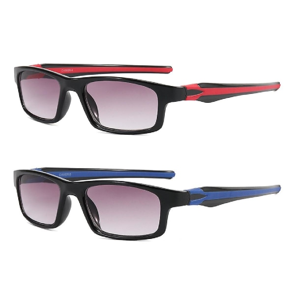Gradient-sävytetyt lukulasit Urheilulasit Lukulasit Presbyopia-lasit Red Strength 1.00
