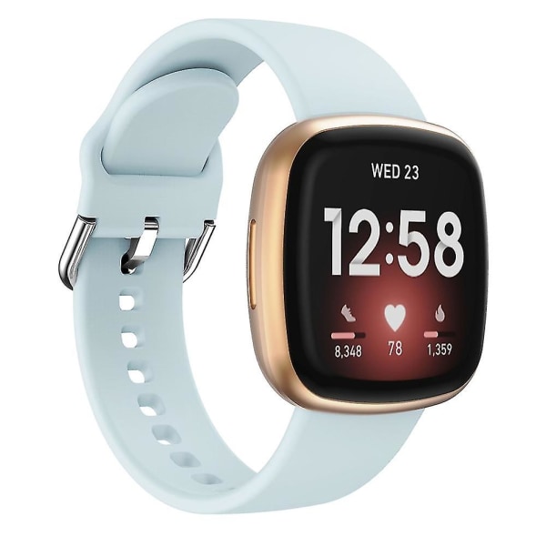 Silikonarmbånd for Fitbit Versa 3 Light Blue