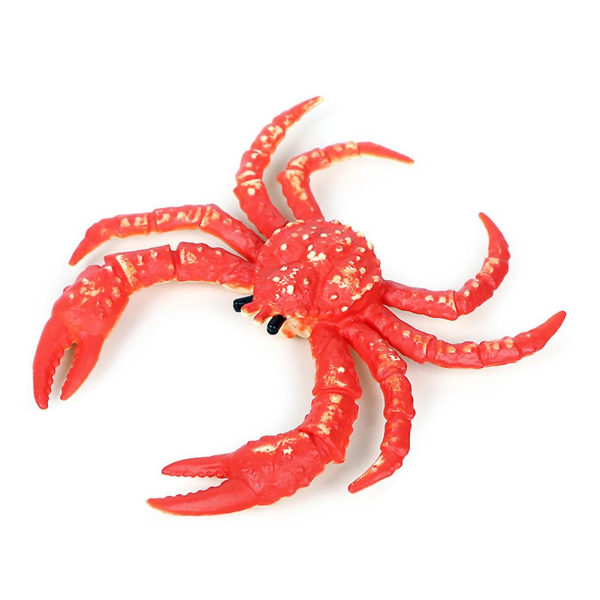 Haloppe Simulering Eremitkrabba Marint djur PVC-modell Skrivbordsdekor Utbildning Barnleksak Yellow Hermit Crab
