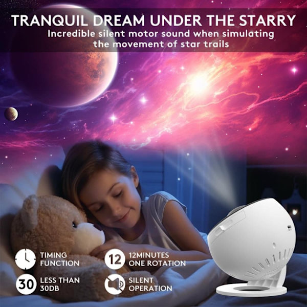 Projector - 13-in-1 Projector - with 360° Rotation - Starry Sky Projector