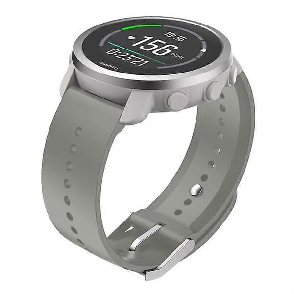 Til Suunto 5 Peak silikone urrem Gravel White
