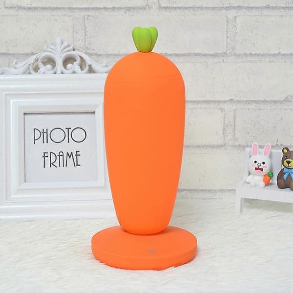 LED Natlys Genopladelig Mini USB Lampe Bærbar Belysning til Hjemmekontor (Orange Gulerod) Orange