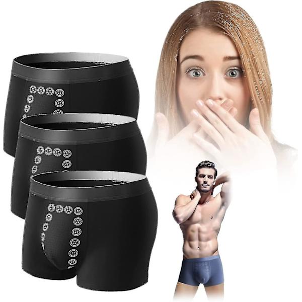 3-pack EFT Energifältsterapi Herrunderkläder, Energifältsterapi Herrunderkläder Energifältsterapi Herrbyxor Black 3XL