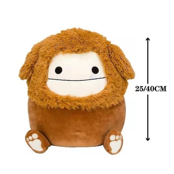 Bigfoot Plyslegetøj Blødt og Squishy Julefyldt Dyr - Fantastisk Gave til Børn