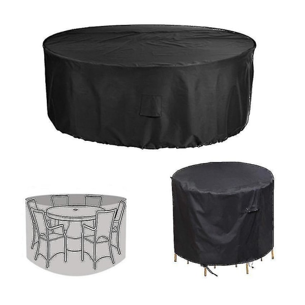 Pyöreän huonekalun pöly- ja vedenpitävä cover, ulkopuutarhapöydän huonekalujen cover Wyelv 180*110cm