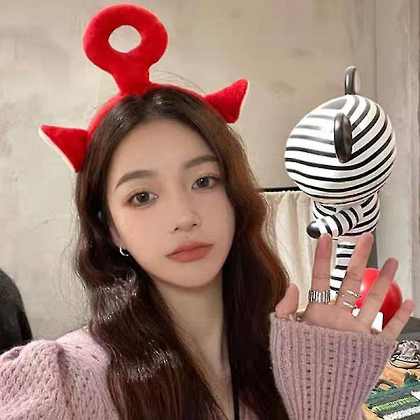 Teletubbies Hårbånd Anime Tegneserie Hårbånd Sød Tredimensionelt Hårbånd Rød Red