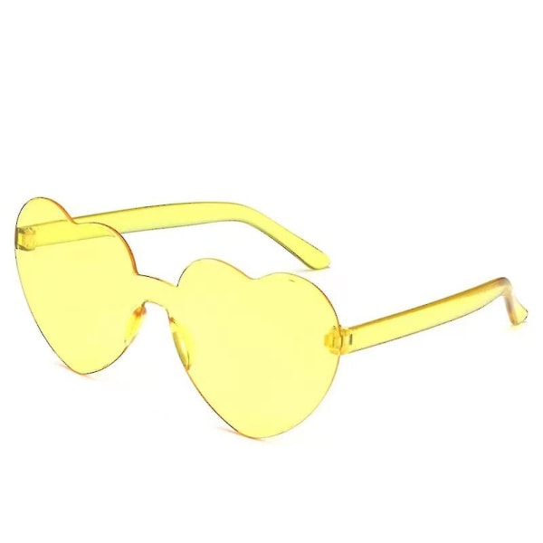 12 st Hjärta solglasögon för modefest drottningstil, båglös godisfärg glasögon för kvinnor partyfavor