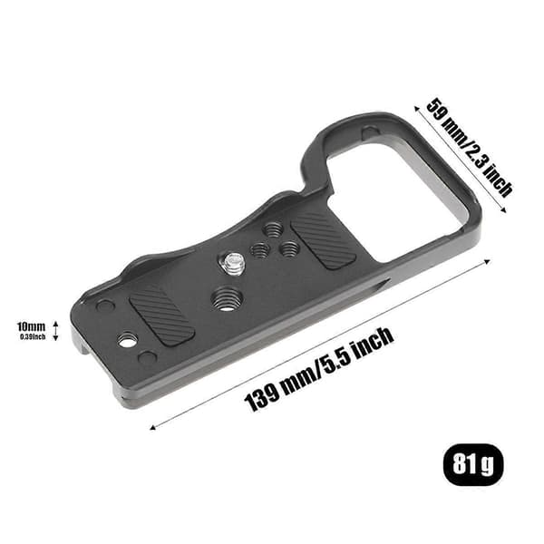 Vertikal Quick Release Plade L-plade A7C2 A7CII A7CR Kompatibel Stabilisator Stativ Enkelt Bundplade