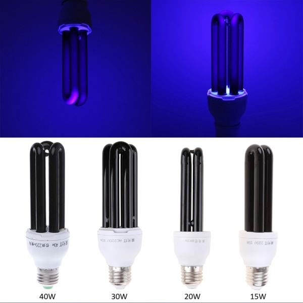 220V 30W E27 Ultravioletti Musta Valolamppu UV Hyttysten Tappaja Lamppu Lamput