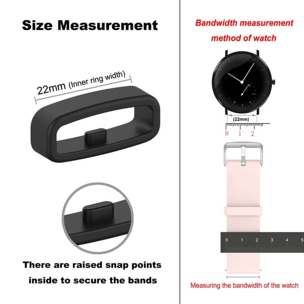 Ögla Kompatibel med 22 mm klockarmband 10-pack