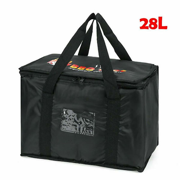 Suuret eristetyt ruokakuljetuslaukut Takeaway Thermal Warm Constant Bag 28L