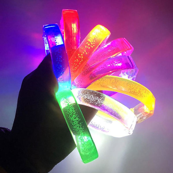 14 st/förpackning Glow Armband Partypresenter För Barn Vuxna Färgglada Klubb