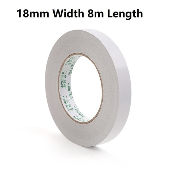 Bredde 5mm~20mm Hvid dobbeltsidet tape Super stærk selvklæbende tape gør det selv håndværksgaveindpakning stærk 18mm Width