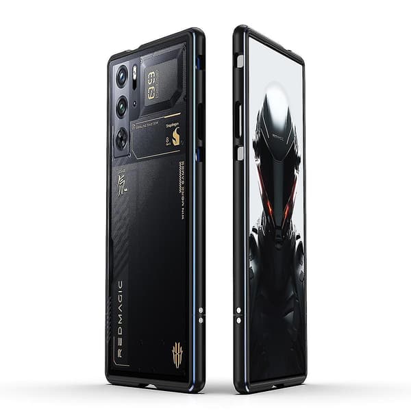 Metalramme Etui til Zte Nubia Red Magic 9 Pro/9 Pro+ Black Blue