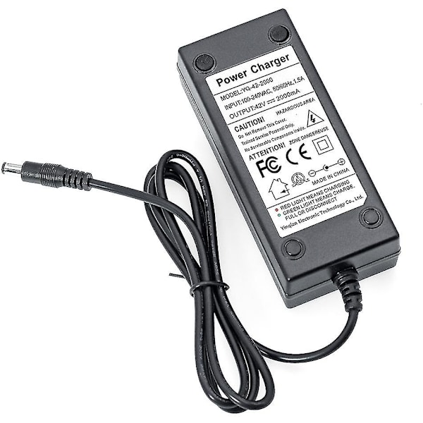 36V 2A 10-strengers 42V E-sykkelmodifisering/elektrisk/scooterbatterilader Polymer litium batterilader 36V 2A Pinzi US plug
