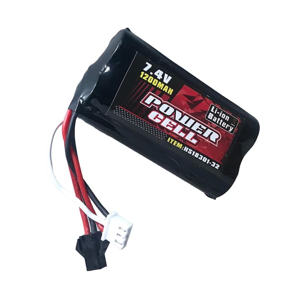 R/c Utskiftbart Li-ion Celle Sett 7.4v 1200mah Stor Kapasitet For Hs18311 Hs18312