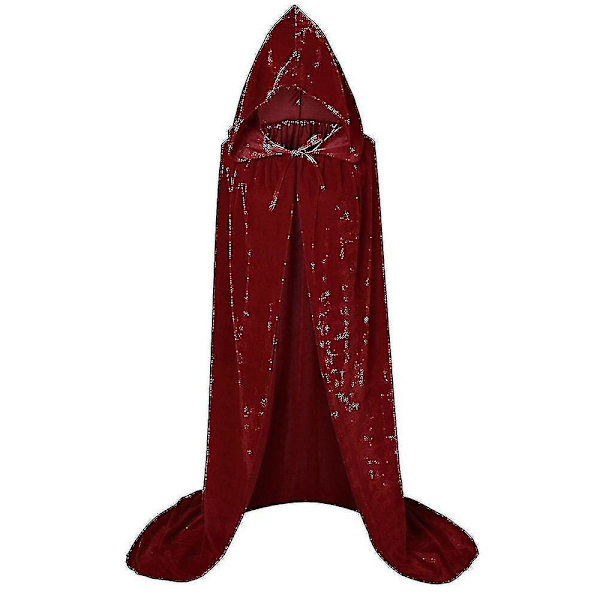 Sanderson Søstre Kappe   Mary Sarah Winifred   Kostume Jul Voksen Børn Middelalderlig Kappe W Claret1 L 120*140cm *